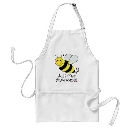 Just Bee Awesome Cute Bumble Bee Adult Apron