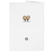 Just Bee Awesome Cute Yellow Bumble Bee Cards (Back)