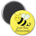 Just Bee Awesome Yellow Bumble Bee Magnet at Zazzle