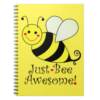 Just Bee Awesome Yellow Bumble Bee Notebook