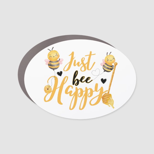 Just bee Happy magnet (Front)