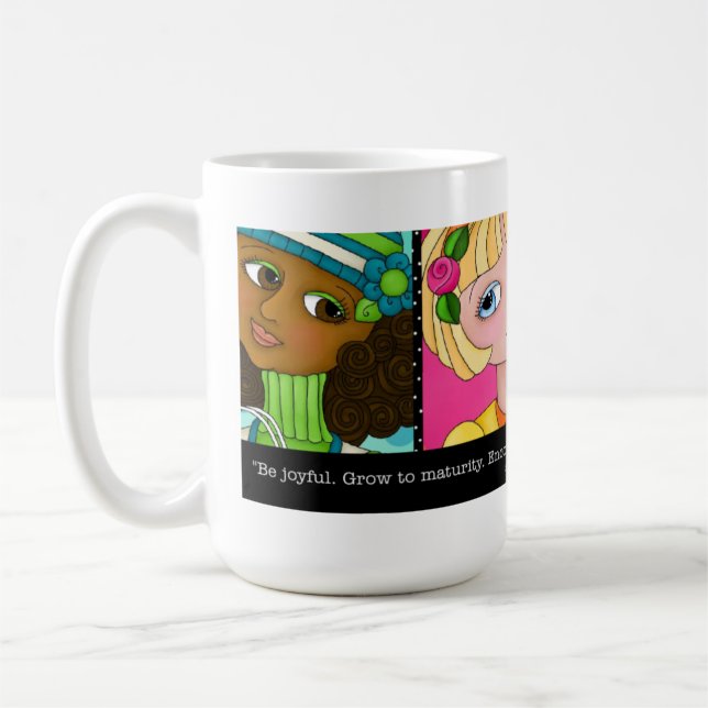 "Just Bee 'n Me Girls" Scripture Coffee Mug (Left)