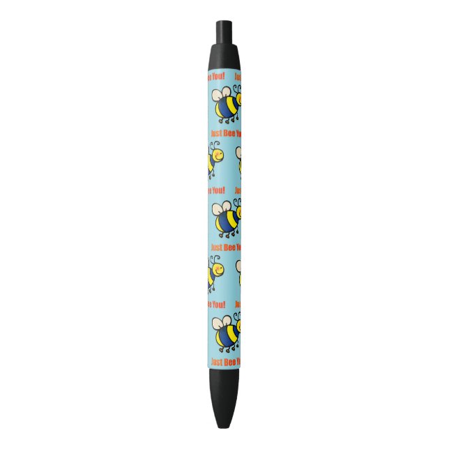 Just Bee You Happy Cartoon Bee Pen (Front Vertical)