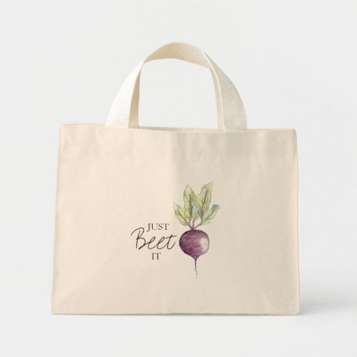 Just Beet It  Watercolor Bag