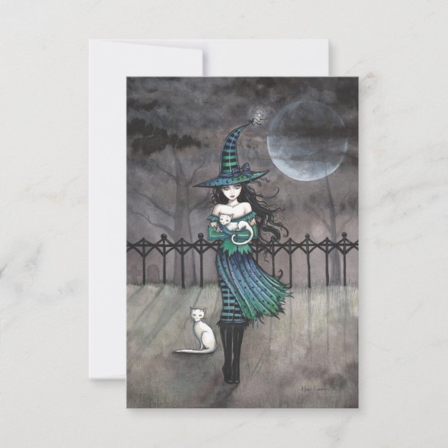 Just Before Midnight Halloween Postcard (Front)