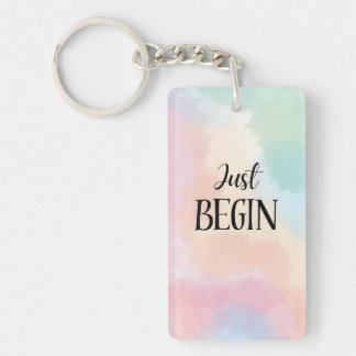 Just Begin Keychain