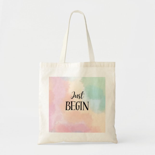 Just Begin Tote Bag (Front)