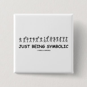 Just Being Symbolic (Dancing Men Substitution) Button