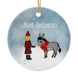 Just Believe Christmas Holiday Ornament