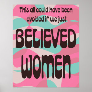 Just Believe Women Poster