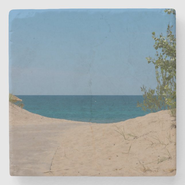 Just Beyond Stone Coaster (Front)