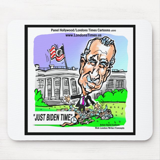 Just Biden Time Funny Political Tees Mugs Gifts Mouse Pad (Front)