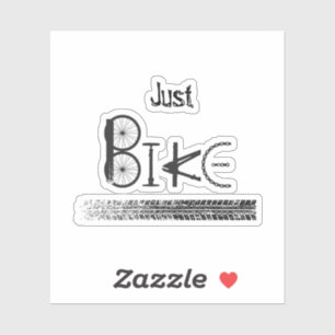 "Just Bike" Graffiti from Bike Parts & Tire Tracks Sticker