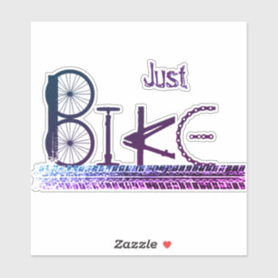 "Just Bike" Graffiti from Bike Parts & Tire Tracks Sticker