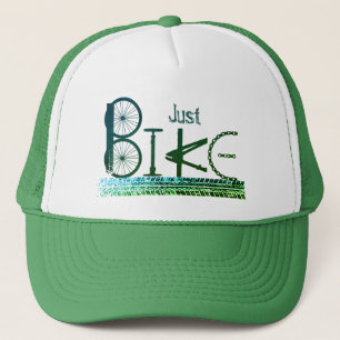 "Just Bike" Graffiti from Bike Parts & Tire Tracks Trucker Hat