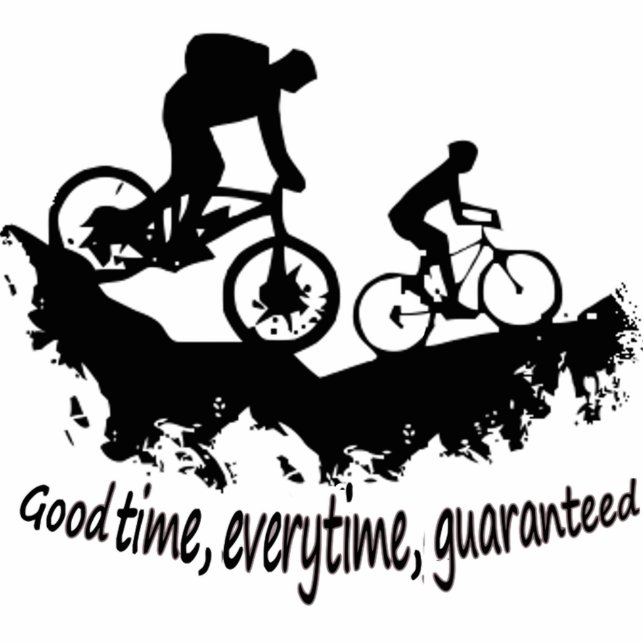 Just Bike Motivational Words  Inspirational Cutout (Front)