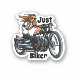 Just biker cut sticker