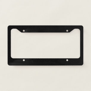 Just black hex code 000000  license plate frame