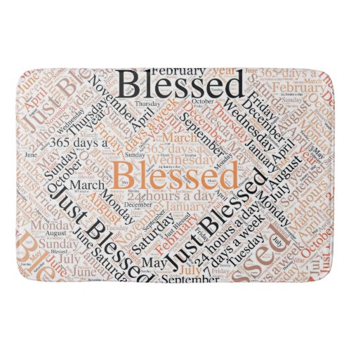 Just Blessed  Bath Mat