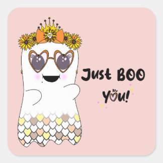 Just BOO You! Square Sticker