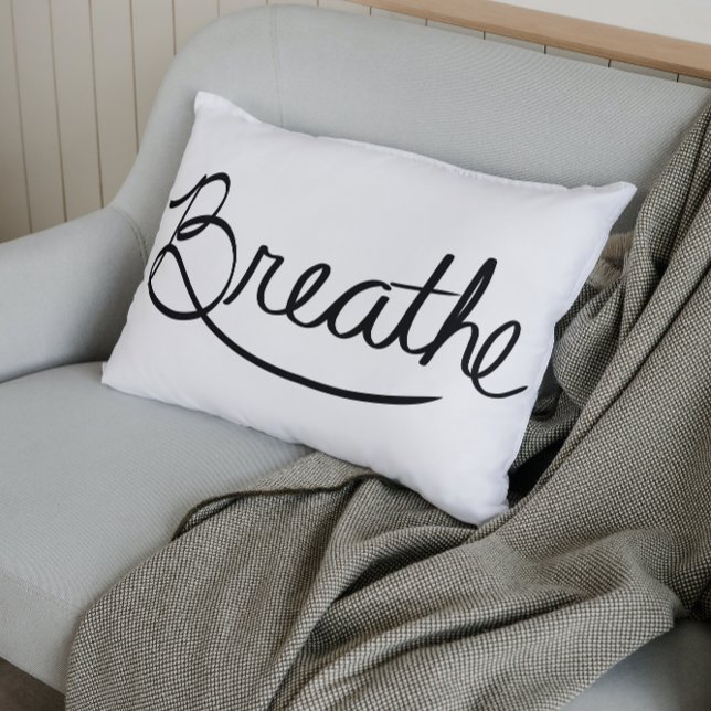 Just Breathe Accent Pillow (Creator Uploaded)
