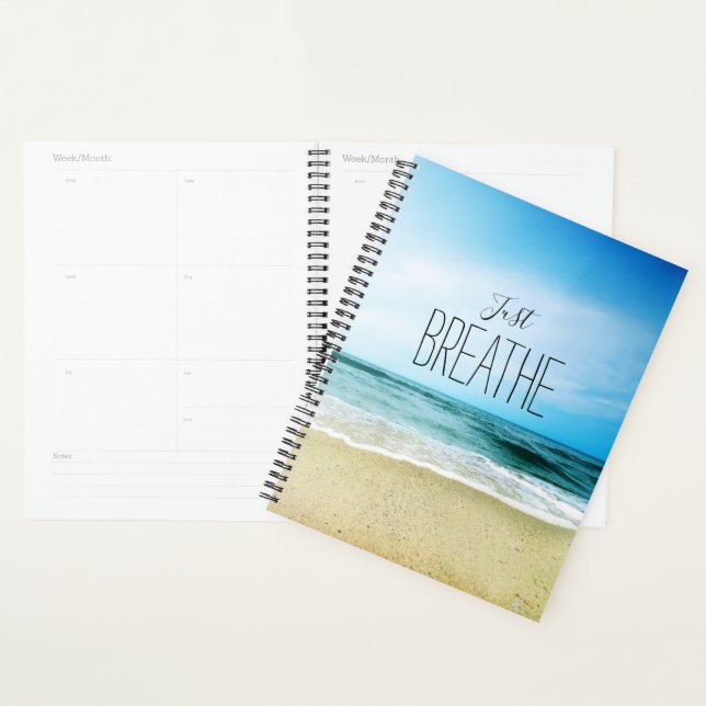 Just Breathe at the Beach Planner (Display)