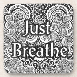 Just Breathe – Calming Mandala-Inspired Coaster