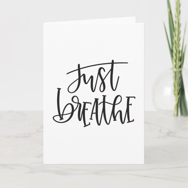 Just breathe card (Front)