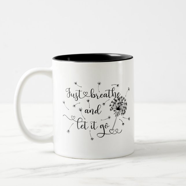 Just Breathe Coffee Mug (Left)