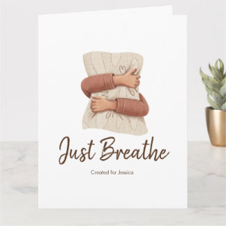 Just Breathe Cozy Self Care Card