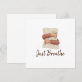 Just Breathe Cozy Self Care Illustration (Front/Back)