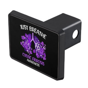 Just Breathe Cystic Fibrosis Awareness Hitch Cover