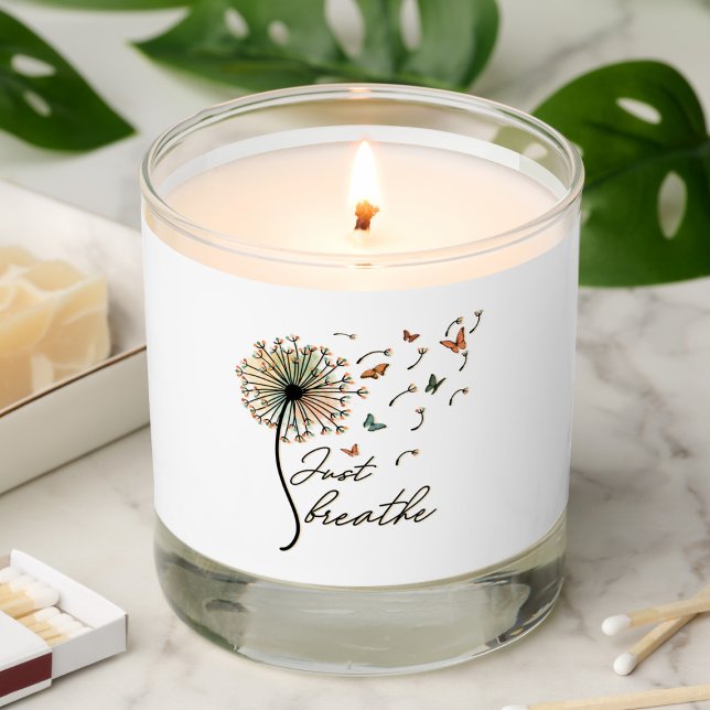 Just Breathe Dandelion with Butterflies Scented Candle (Creator Uploaded)
