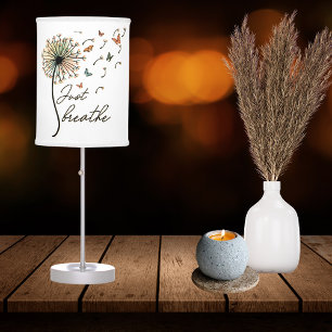 Just Breathe Dandelion with Butterflies Table Lamp