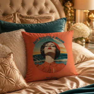 Just Breathe & Dream Retro Me Time Throw Pillow