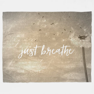 Just Breathe Fleece Blanket