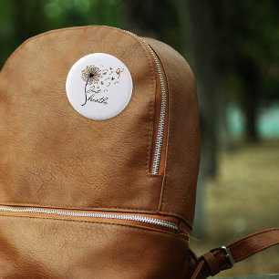 Just Breathe Inspirational Quote Gift Button