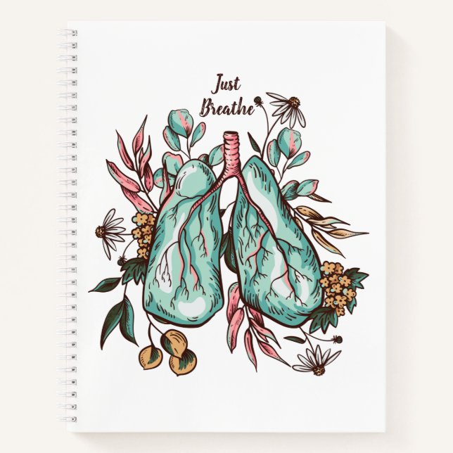 Just Breathe | Lungs | Notebook (Front)