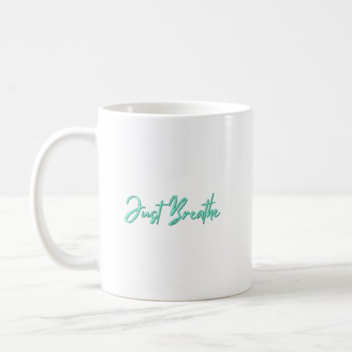 Just Breathe_Meditation_Dandelion_Yoga_Nature_Cute Coffee Mug