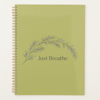 Just Breathe Minimalist Botanical Notebook