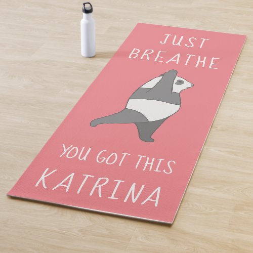 Just Breathe Panda Yoga Mat