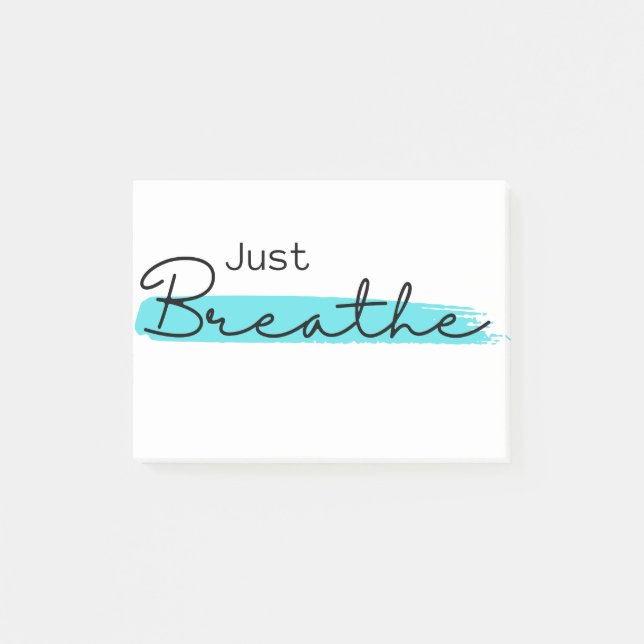 Just Breathe Post-it Notes (Front)