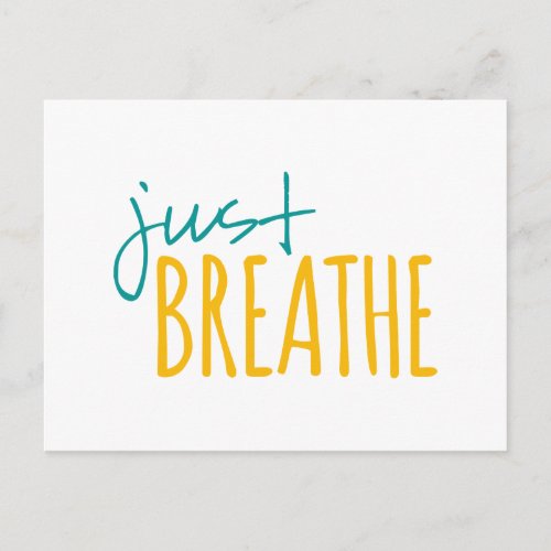 Just Breathe Postcard