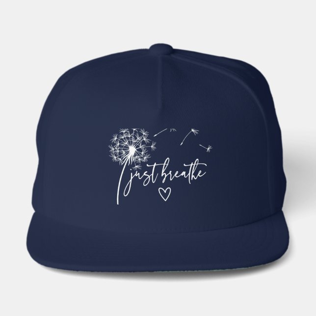 Just Breathe & Repeat Snap Back Hat (Front)