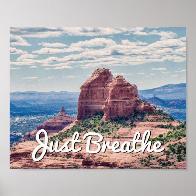 Just Breathe Sedona Background | Poster (Front)
