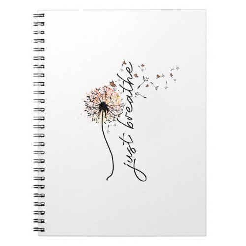 Just breathe sublimation notebook