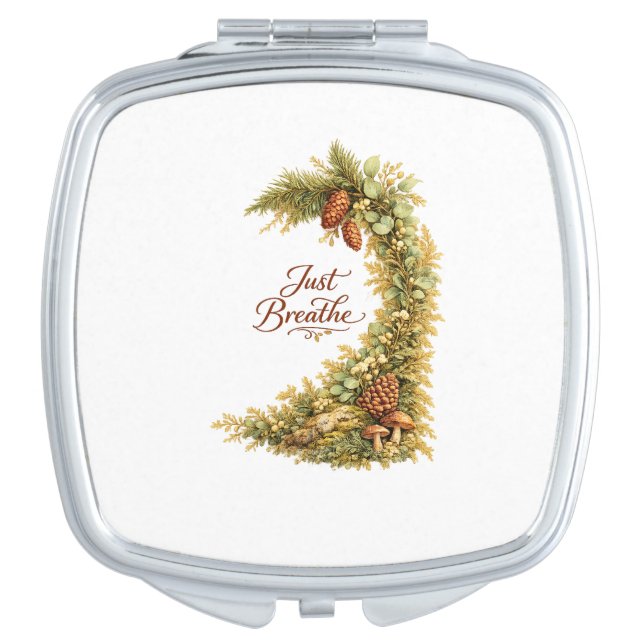 Just Breathe Themed Compact Mirrors (Front)
