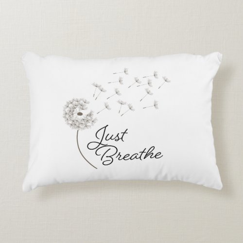 Just Breathe Throw Pillow