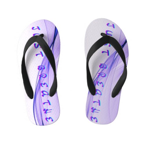 Just Breathe Yoga Mat Kids Flip Flops