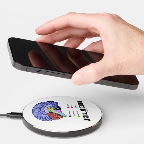 Just Call Me Cerebral Brain Anatomy Humor Wireless Charger